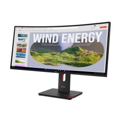 Lenovo ThinkVision T34WD-40 LED Display - 34" Wide Quad HD, 3440 x 1440 Pixels - Stunning Clarity & Sleek Design for Ultimate Pr